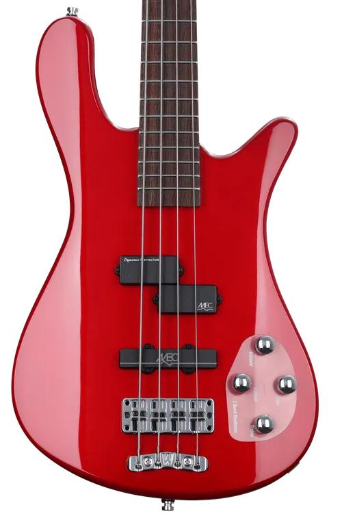 Warwick RockBass Guitar Streamer LX 4-String Bass Guitar in Red